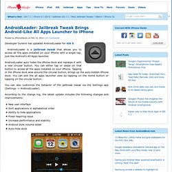 AndroidLoader: Jailbreak Tweak Brings Android-Like All Apps Launcher to iPhone