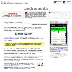 ► ♫ Andromeda Streaming MP3 server for PHP &amp; ASP