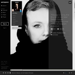 Ane Brun sur MySpace Music - Ecoute gratuite de MP3, Photos et c