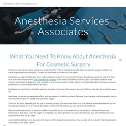 Anesthesia Services Associates