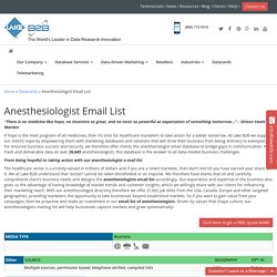 Anesthesiology Mailing Addresses