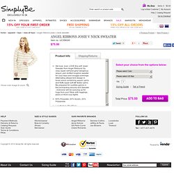 "Angel Ribbons" Angel Ribbons Josie V Neck Sweater at Simply Be