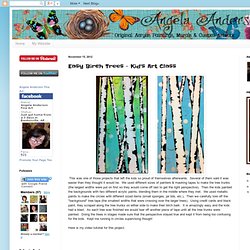 Easy Birch Trees - Kid's Art Class