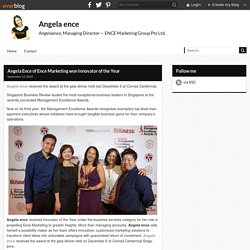 Angela Ence of Ence Marketing won Innovator of the Year - Angela ence
