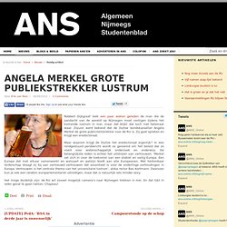 ANS: Angela Merkel grote publiekstrekker lustrum