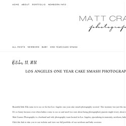 Los Angeles One Year Cake Smash Photography Session