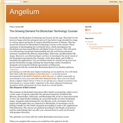 Angelium: The Growing Demand For Blockchain Technology Courses
