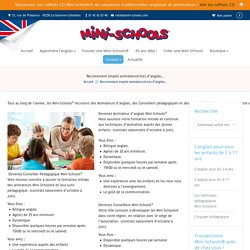 Anglais pour enfants - Mini-Schools cours et stages anglais enfants de 3 à 14 ans