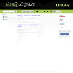 Anglicko-český Slovník