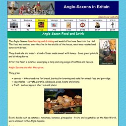 Anglo Saxon life - Food and Drink
