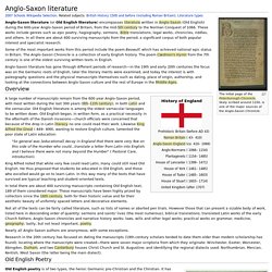 Anglo-Saxon literature