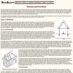 Anglo-Saxon and Viking Houses and Furniture