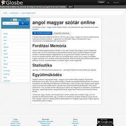 Angol-Magyar szótár, Glosbe