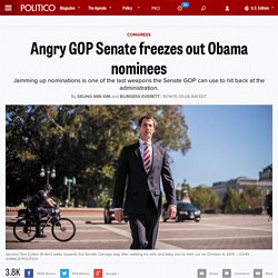 Angry GOP Senate freezes out Obama nominees