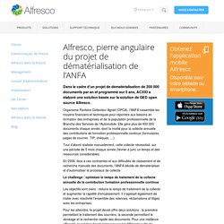 Alfresco, pierre angulaire du projet de dématérialisation de l’ANFA