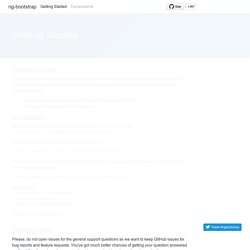 Angular 2 powered Bootstrap