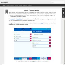 Angular: Angular 2 + React Native