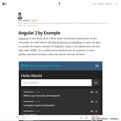 Angular 2 by Example — Baqend Blog