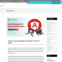 Top 10 Latest Angular Developer Tools(2020)