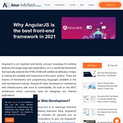 Angular JS is the best front-end framework