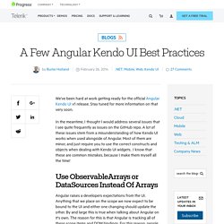 A Few Angular Kendo UI Best Practices