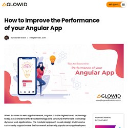 Tips to Boost your Angular App Performance [Let's make your App Faster]