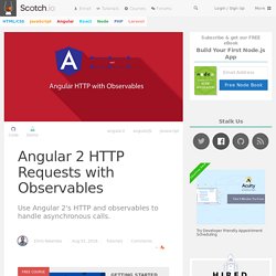 Angular 2 HTTP Requests with Observables
