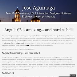 AngularJS is amazing… and hard as hell