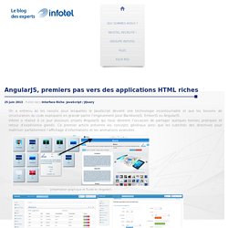 AngularJS, premiers pas vers des applications HTML riches