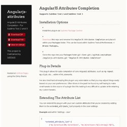 Angularjs-attributes by subhaze