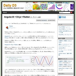 AngularJS + D3.js = Radian オープンソース化！