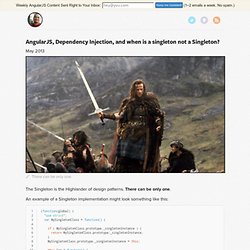 AngularJS, Dependency Injection, and when is a singleton not a Singleton?