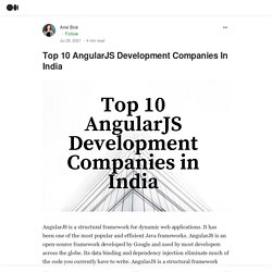 Top 10 AngularJS Development Companies In India