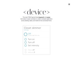 AngularJS directive to control your devices, on web and mobile