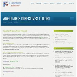 AngularJS Directives Tutorial - Fundoo Solutions : Fundoo Solutions