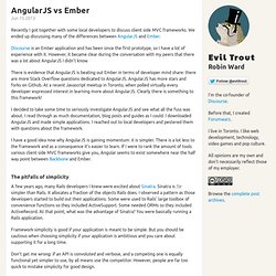 AngularJS vs Ember - Evil Trout's Blog