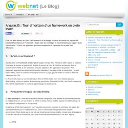AngularJS : Tour d’horizon d’un framework en plein essor
