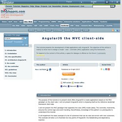 AngularJS le MVC cot client