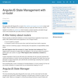 AngularJS State Management with ui-router