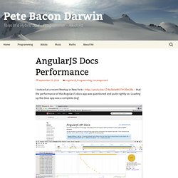 AngularJS Docs Performance