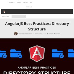 AngularJS Best Practices: Directory Structure