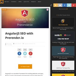 AngularJS SEO with Prerender.io