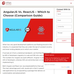 AngularJS Vs. ReactJS – Which to Choose (Comparison Guide)