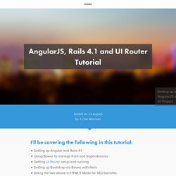 AngularJS, Rails 4.1 and UI Router Tutorial