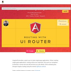 AngularJS Routing Using UI-Router