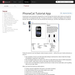 AngularJS: Tutorial: Tutorial