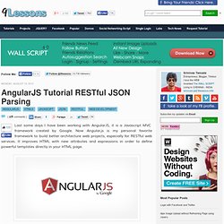 AngularJS Tutorial RESTful JSON Parsing