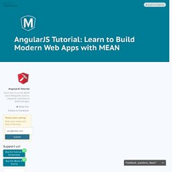 AngularJS Tutorial: Learn to Build Modern Web Apps with MEAN - Thinkster
