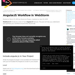 AngularJS Workflow in WebStorm