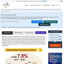 Animal Feed Enzymes Market To Reach US$ 2,100 Mn by 2026